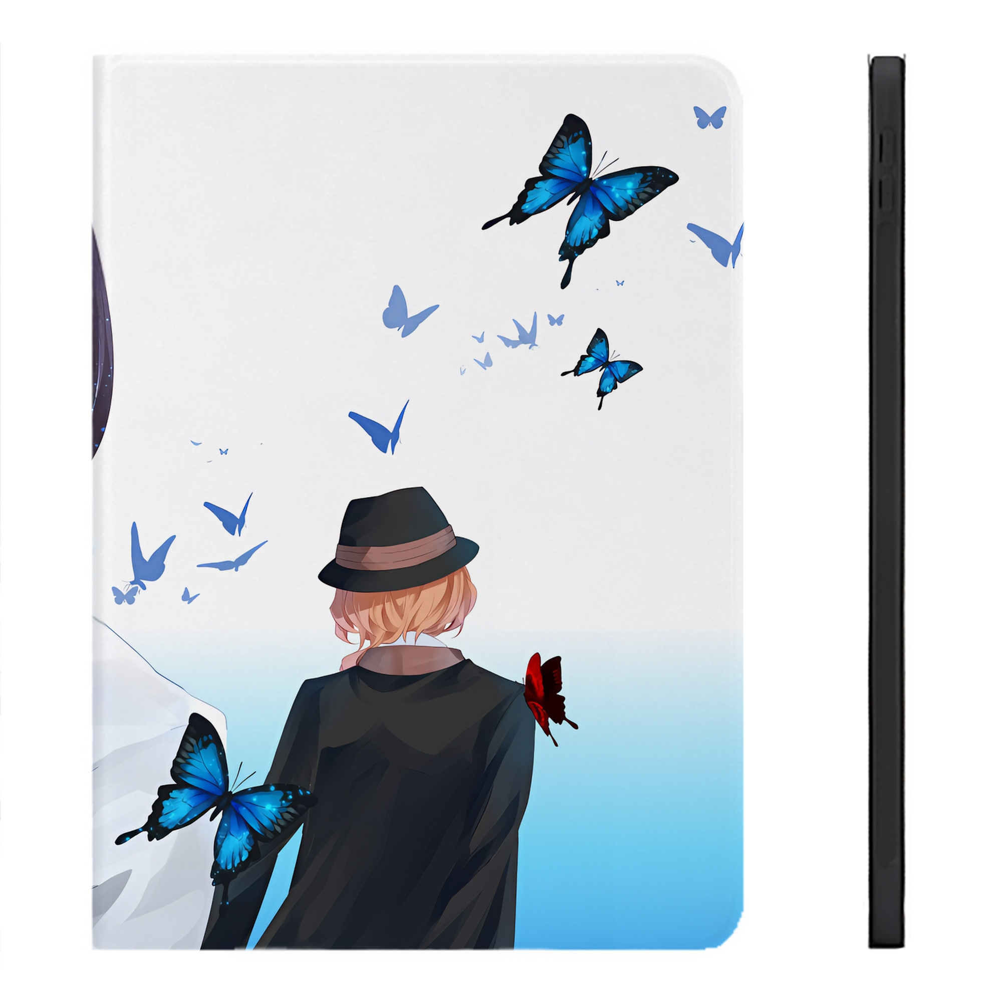 （画像用） 文豪ストレイドッグス Bungo Stray Dogs IPadケース ペンホルダー付き ブックスタイルデザイン